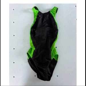 Speedo FS II Recordbreaker Green And Black Suit
